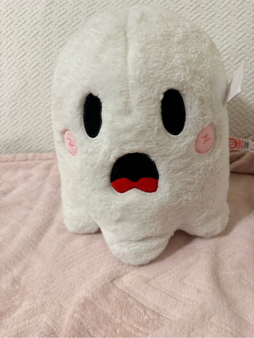 Fiesta Ghost Plush 11” Fright Night Emoji White Ghost EUC